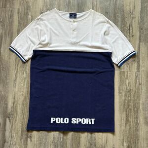 Vintage Polo Ralph Lauren Polo Sport Henley Shirt Size XL